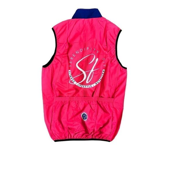 Starlight Apparel Pro+ Women’s Wind Vest x Serendipity Fit Large Red Cycling - Picture 2 of 5